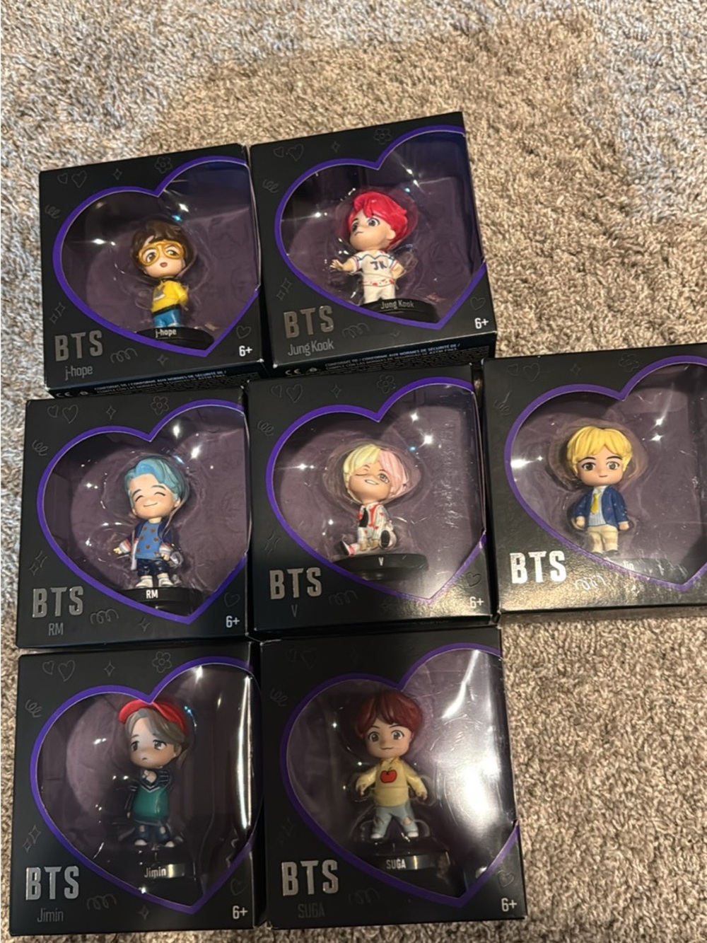 BTS Full Set TinyTan Mini Figure Set New